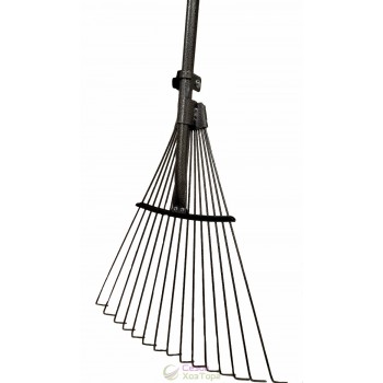 Граблі віялові розсувні з металевою ручкою